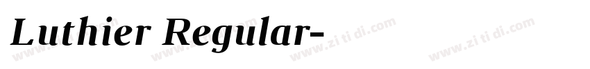 Luthier Regular字体转换